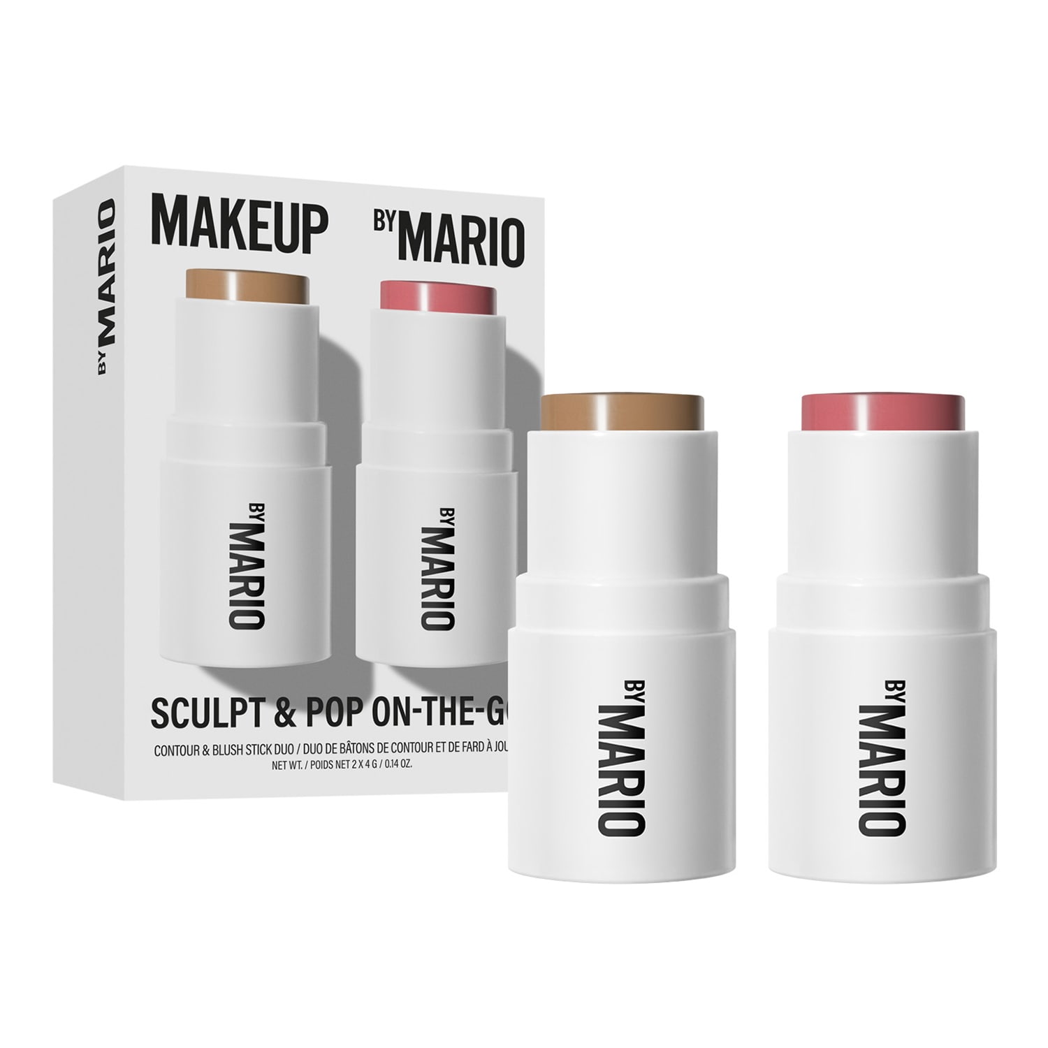 Makeup By Mario - Sculpt & Pop On The go - Duo Mini Kontur I Róż - Set Light Medium & Sweet Pink - Dla Kobiet